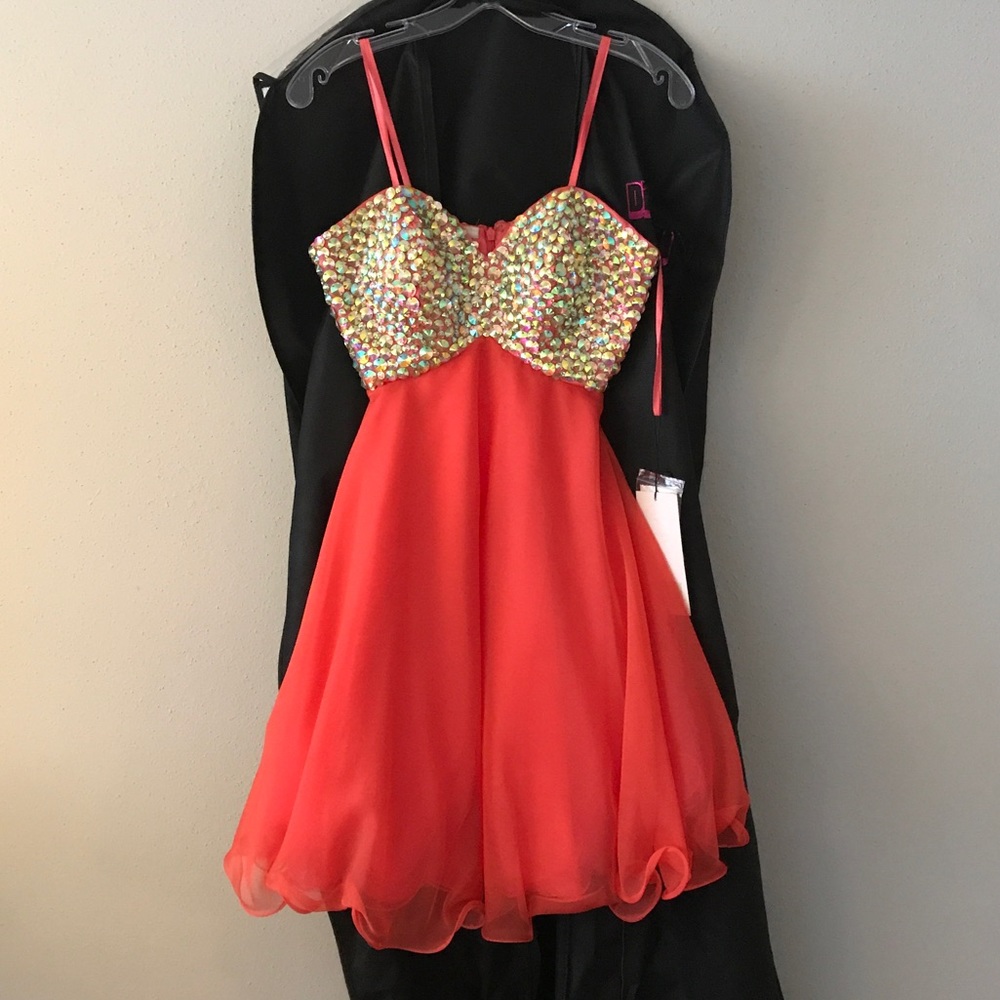 Angela and Alison Strapless Cocktail Dress